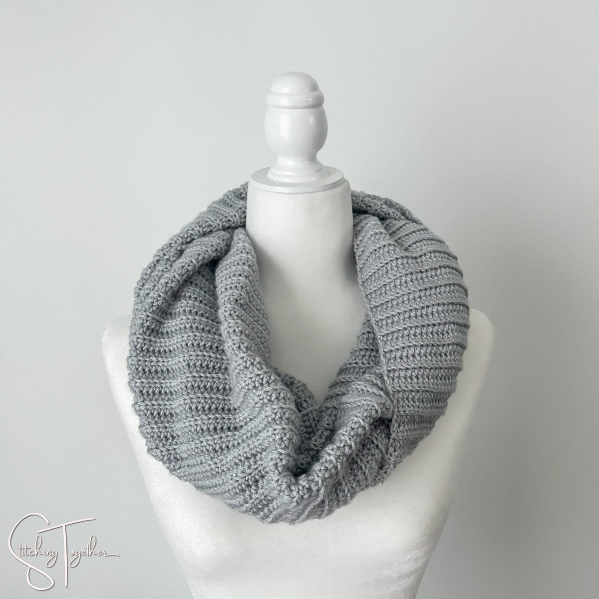 Ribbed Infinity Scarf Crochet Pattern | Ribbed Scarf Pattern | PDF ...