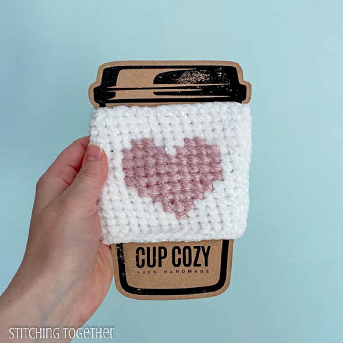 Heart Coffee Sleeve Crochet Pattern Crochet Cup Sleeve Etsy