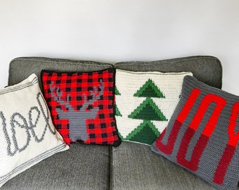 Crochet Pillow Patterns | Christmas Collection | Christmas Pillow Patterns | Crochet Pattern Download