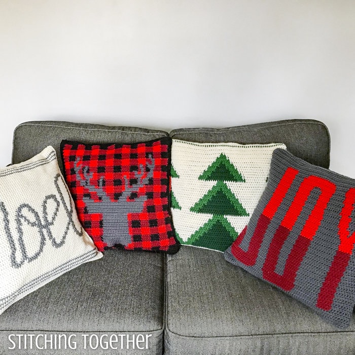 Crochet Pillow Patterns Christmas Collection Christmas