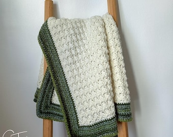 Sedge Stitch Crochet Baby Blanket Pattern | Textured Baby Afghan Pattern | PDF Download