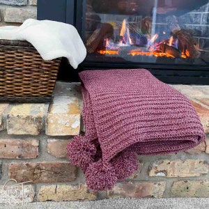 Patrón de manta navideña de crochet / Patrón afgano fácil para principiantes / Descarga en PDF
