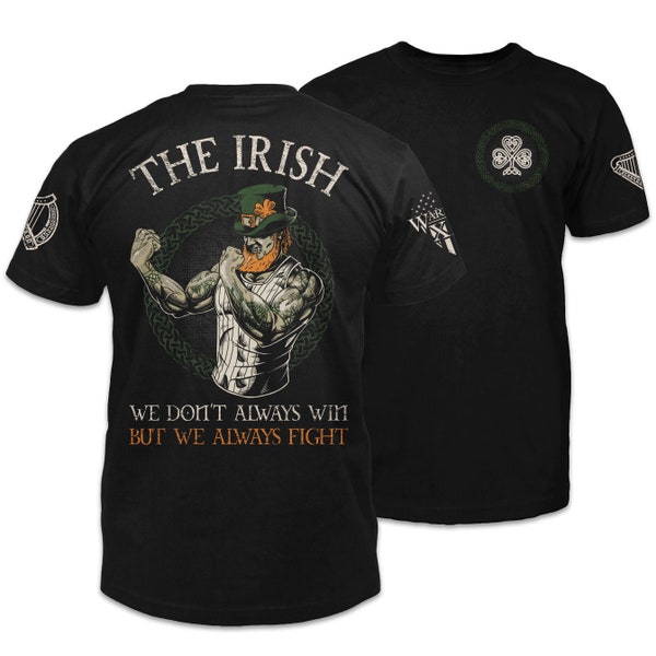 T-shirt Irlandais combattant Hommage patriotique | Chemise de soutien de vétéran de la fierté américaine | 100 % coton