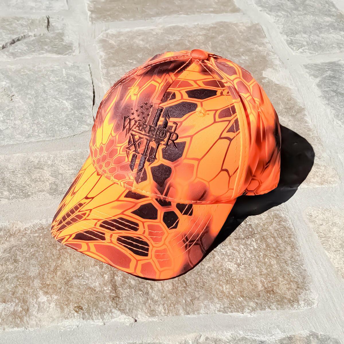 The Warrior Strapback Hat kryptek Inferno Patriotic Tribute Hat American Pride Veteran Support Cap 100 Cotton Apparel Etsy Canada