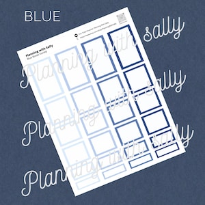 Planner Box Stickers for Happy Planner | Functional Boxes Multiple