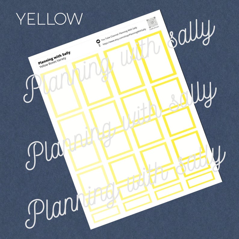 Planner Box Stickers for Happy Planner | Functional Boxes Multiple