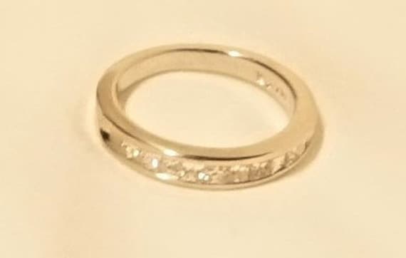 14K White Gold and .60 ct tw Diamond Ring, Size 5 - image 8