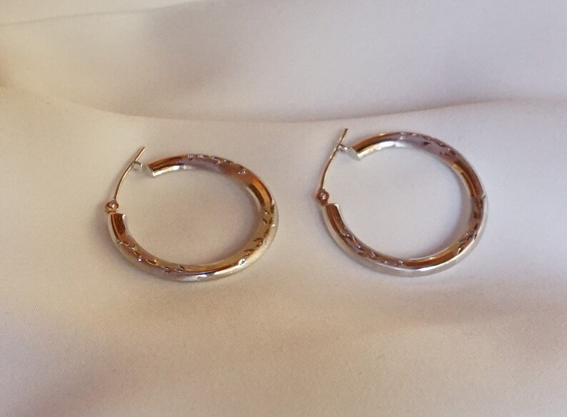 14K White Gold Earrings 1.8G