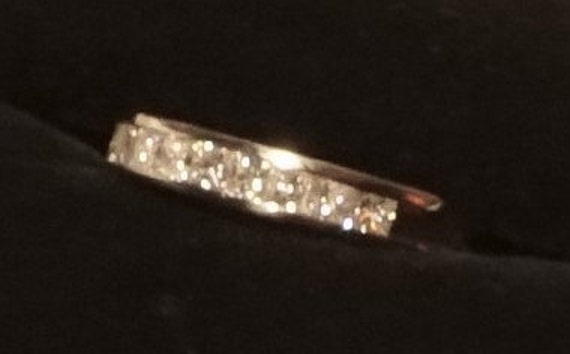 14K White Gold and .60 ct tw Diamond Ring, Size 5 - image 9