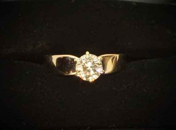 ON HOLD / Certified 14K Gold 1.09ct Solitaire Dia… - image 9