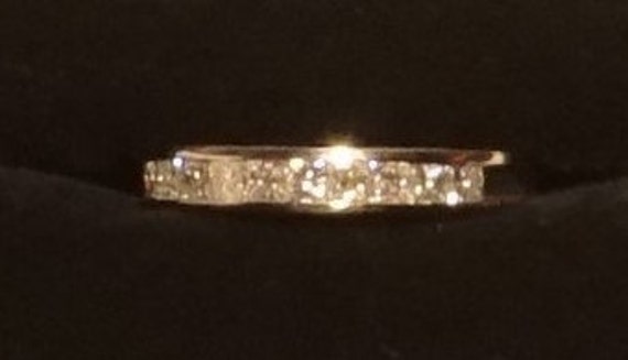 14K White Gold and .60 ct tw Diamond Ring, Size 5 - image 7