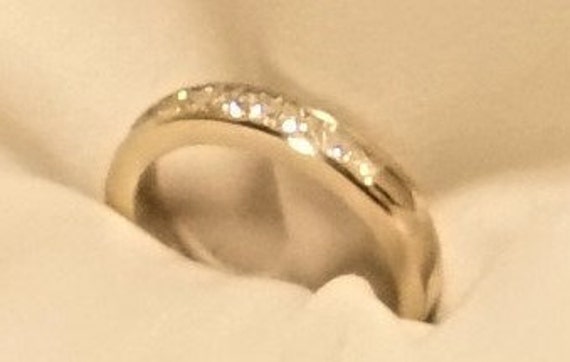 14K White Gold and .60 ct tw Diamond Ring, Size 5 - image 4
