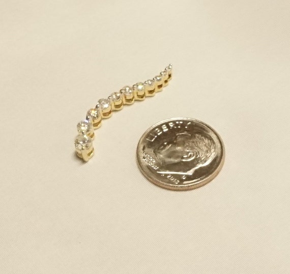14K Gold and .55 carat total weight Diamond Penda… - image 10
