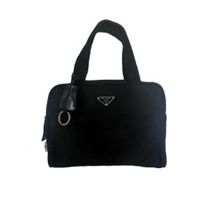 Prada Sport Black Tessuto Small Satchel w/Keychain Casual Tote