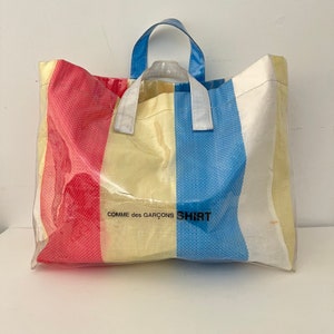 Comme Des Garcons Shirt Pvc Commute Beach Travel Foldable Tote Bag