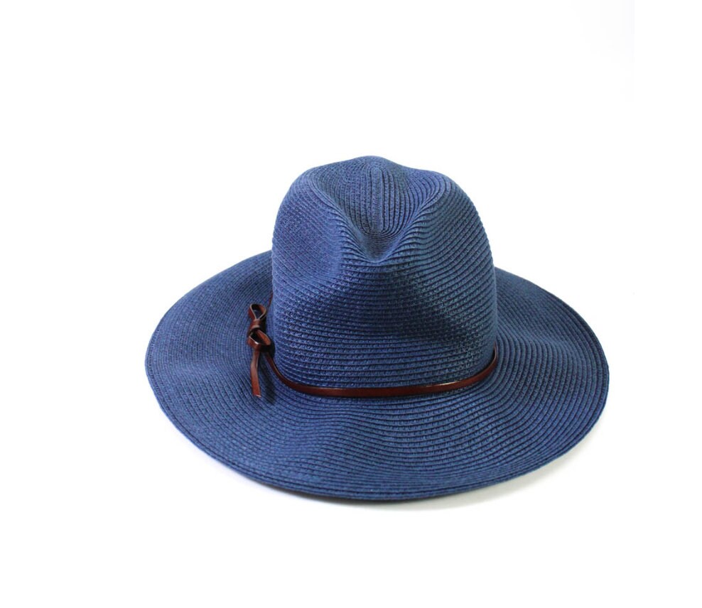 RARE Emporio Armani Straw Hat W/ Leather Strap NWOT - Etsy display picture 3