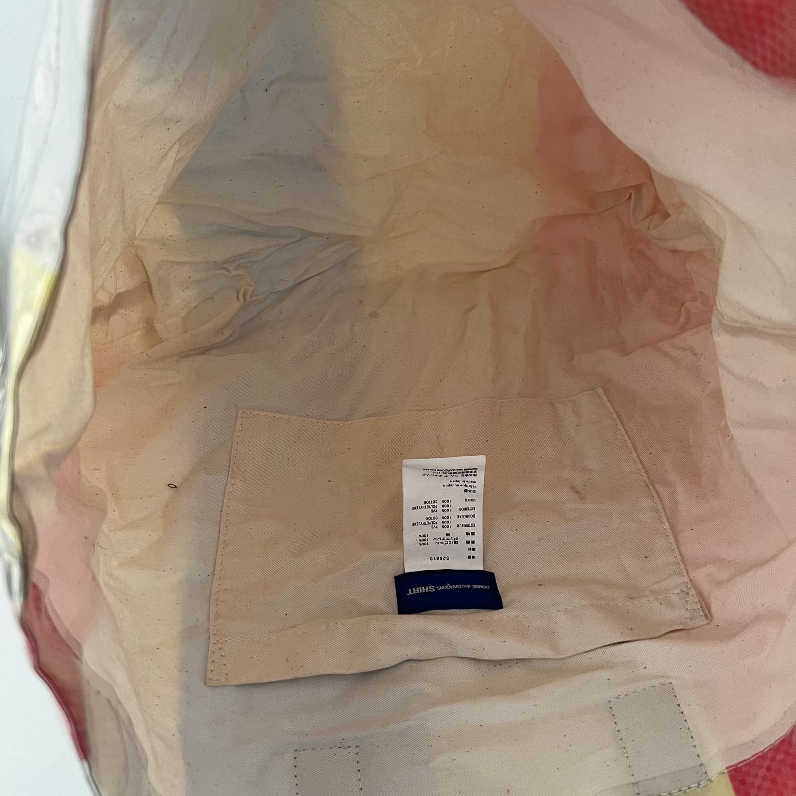 Comme Des Garcons Shirt Pvc Commute Beach Travel Foldable