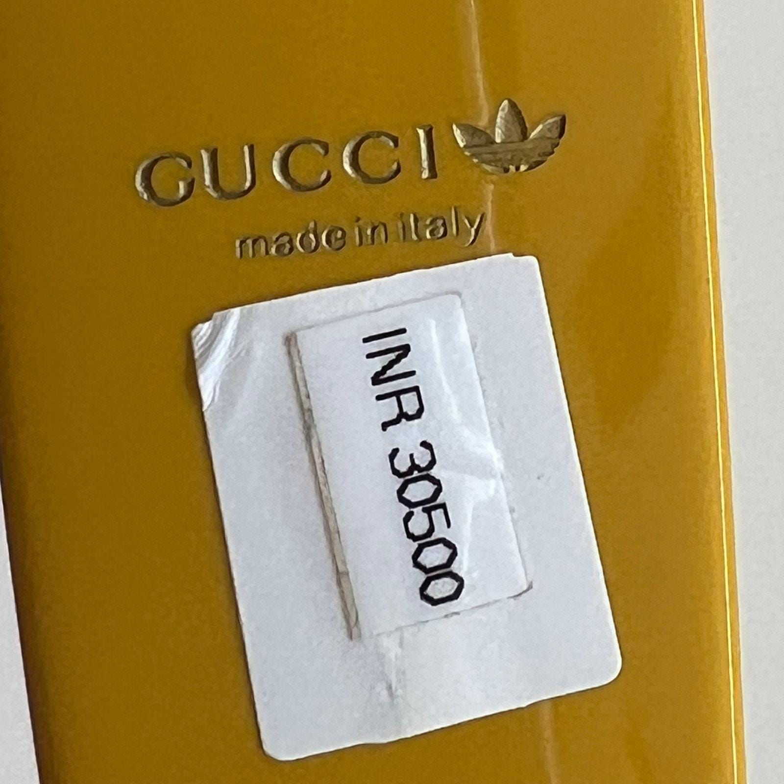 Gucci x Adidas Logo Headband Yellow NWOT 68767 auth GUCCI x ADIDAS yellow cotton 2022 LOGO V-NECK T  main image 4