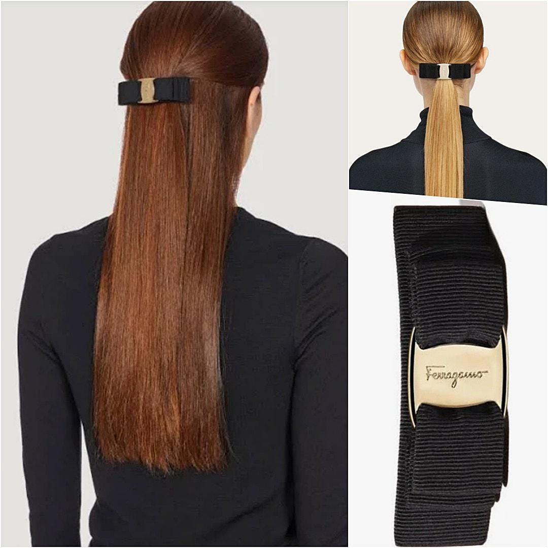 【関税込み】FERRAGAMO Hair accessories Vara Bow hairclip - Women | Ferragamo