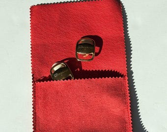 Salvatore Ferragamo Gold Vara ClipOn Earrings NWOT