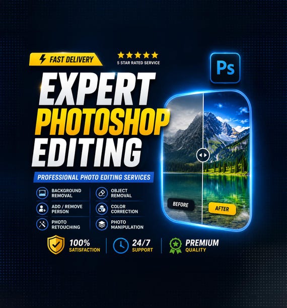 Expert Photoshop Services: Professional Photo Editing, Background Removal, Retouching