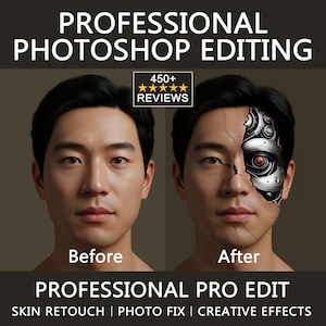 Edición profesional en Photoshop: retoque de piel, efectos de fantasía, cambio de color y más