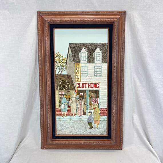 Vintage Signed Hargrove serigraph Painting Art & Collectibles Oil etna