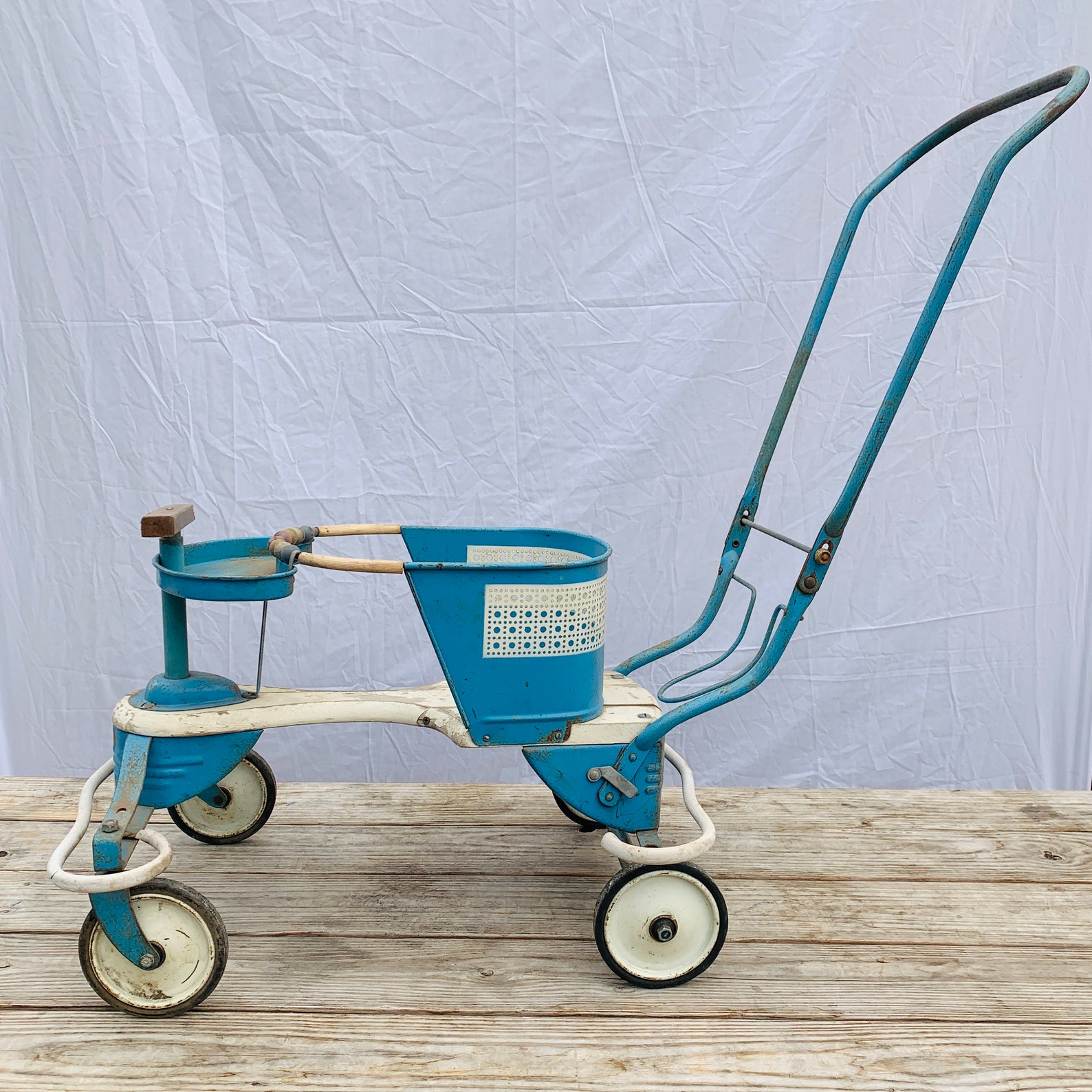 Vintage 1950's Taylor Tot Metal Baby Stroller Walker Etsy