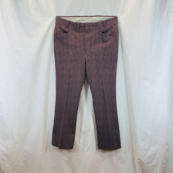 Vintage 70’s Knit Polyester Disco Mod Retro Pants