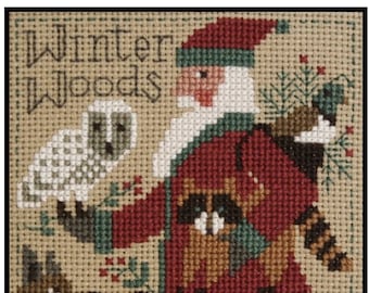 New! PRAIRIE SCHOOLER SANTA 2021 Cross Stitch Pattern