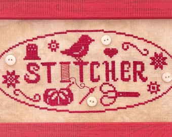Luminous Fiber Arts STITCHER Cross Stitch Pattern ~ Luminous Fiber Arts Cross Stitch ~ New Cross Stitch