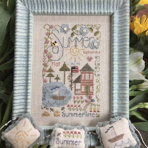 Shepherd's Bush SUMMER NOTES Cross Stitch Pattern - Summer Cross Stitch