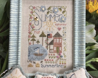 Shepherd's Bush SUMMER NOTES Cross Stitch Pattern - Summer Cross Stitch