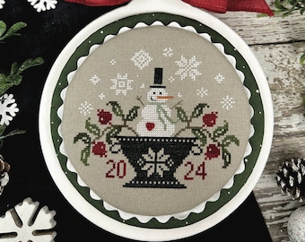 2024 Nashville Needlework Market - Primrose Cottage Stitches Snowman 2024 - Nashville Needlework Market ~ Anabella's