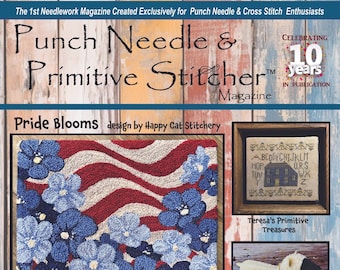 NOUVEAU ! ÉTÉ 2024 magazine Punch Needle & Primitive Stitcher ~ 22 projets ! ~ Le point de croix d'Anabella - Pré-commande