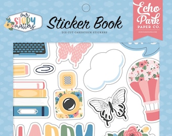 New! Carta Bella OUR STORY MATTERS Sticker Book ~ Card Making Stickers ~ Scrapbook Stitckers