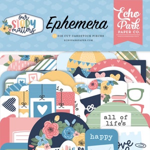 New! Carta Bella OUR STORY MATTERS Ephemera  ~ Cardmaking Ephemera ~ Scrapbooking Ephemera ~ Die Cuts