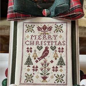 Christmas Cross Stitch ~ Anabella’s Needleart SIMPLE SAMPLERS™ CHRISTMAS Cross Stitch Pattern ~ Christmas Cross Stitch Sampler ~ Anabella's