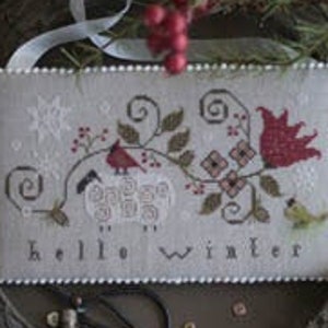 Plum Street Samplers HELLO WINTER Cross Stitch Pattern