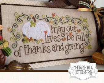 Cherry Hill Stitchery Cross Stitch Pattern An AUTUMN WISH - PDF Cross Stitch Pattern