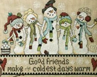 New! Stoney Creek Good Friends  Cross Stitch Pattern ~ Stoney Creek Collection Cross Stitch ~ Winter  Cross Stitch ~ Anabella's