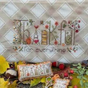 Shepherd&#39;s Bush THANKFUL BAG Cross Stitch Pattern ~ Shepherd&#39;s Bush Cross Stitch Charts ~ New Cross Stitch Pattern
