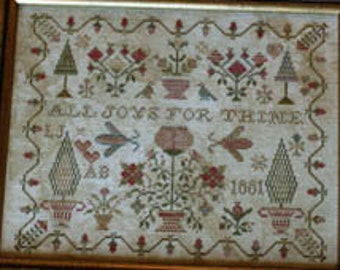 Blackbird Designs ALL JOYS For THINE Cross Stitch Pattern