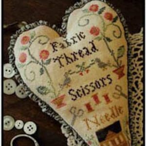 Little House Needleworks A STITCHER&#39;S HEART  Cross Stitch Pattern ~ Little House Needleworks Cross Stitch Charts