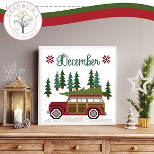 Anabella's Needleart kerstkrans kruissteekpatroon ~ winterkruissteek ~ Anabella's kruissteek ~ kerstkruissteek ~ pdf