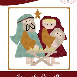 PDF Anabella's Needleart CHRISTMAS NATIVITY Cross Stitch Pattern ~  Winter  Cross Stitch ~ Anabella's Cross Stitch  ~ pdf