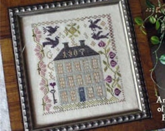 Blackbird Designs FARM HOUSE Cross Stitch Pattern - Reprint - Blackbird Designs Cross Stitch Sampler