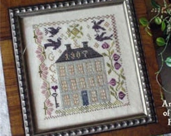 Blackbird Designs FARM HOUSE  Cross Stitch Pattern - Reprint - Blackbird Designs Cross Stitch Sampler