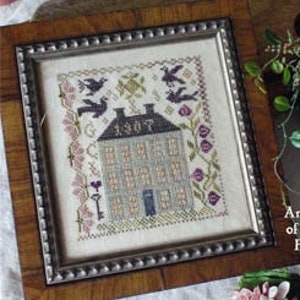 Blackbird Designs FARM HOUSE  Cross Stitch Pattern - Reprint - Blackbird Designs Cross Stitch Sampler