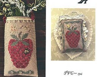 Homespun Elegance Oh Sweet Berry Pouch Etc Cross Stitch Pattern ~ Homespun Elegance Cross Stitch ~ New Cross Stitch